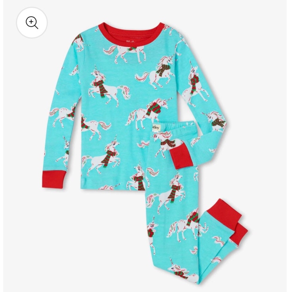 NWT Hatley Christmas Unicorns Pajama Set